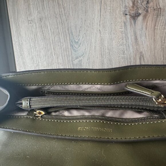 Michael Kors Large Studded Soho Frame Out Shoulder Bag - Olive - Picture 9 of 11